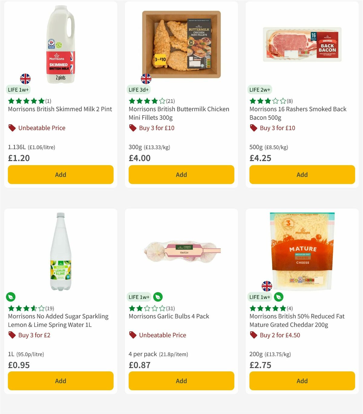 Morrisons Offers from 25 August