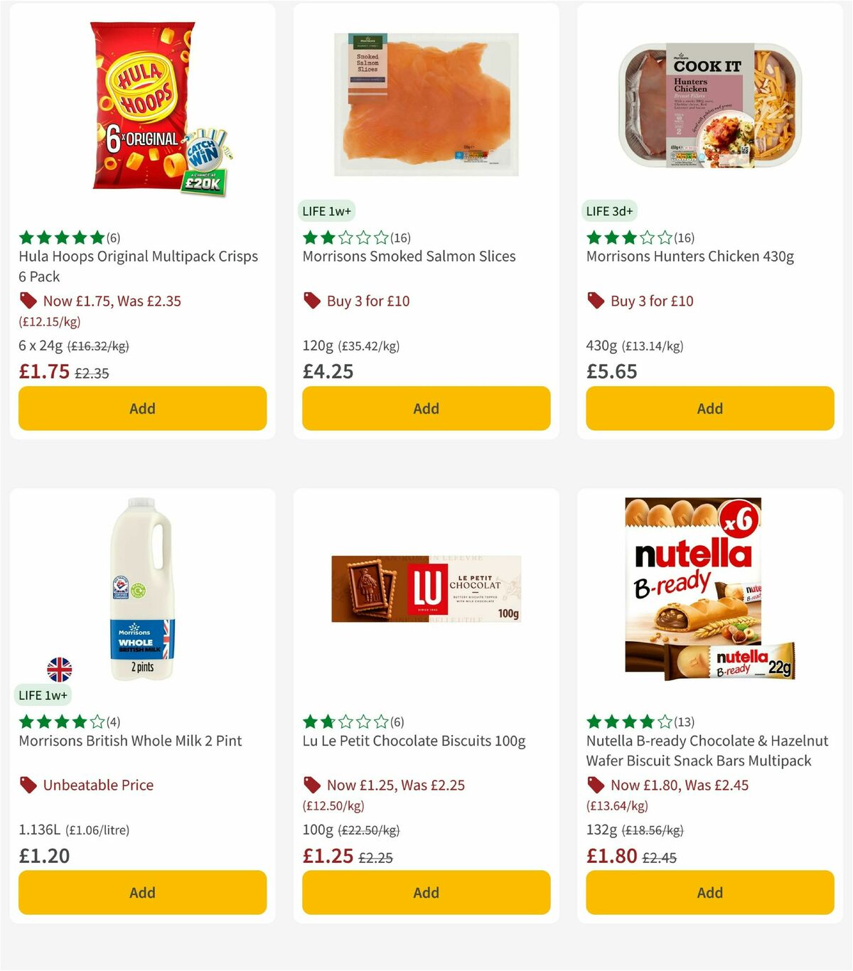 Morrisons Offers from 25 August