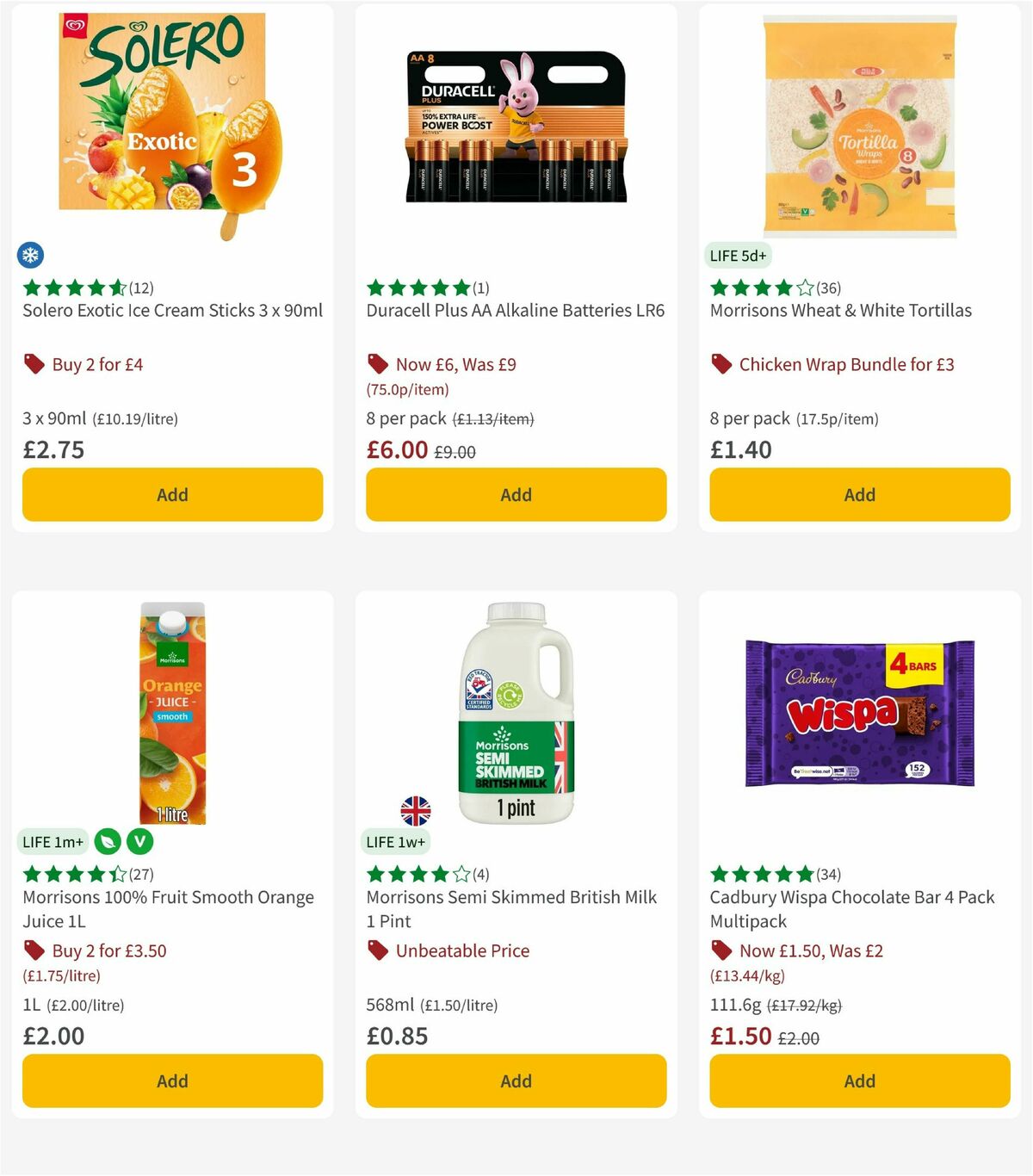 Morrisons Offers from 25 August