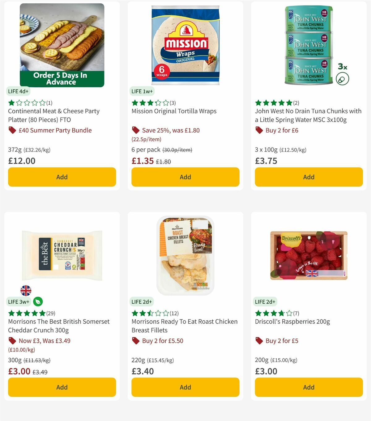 Morrisons Offers from 25 August