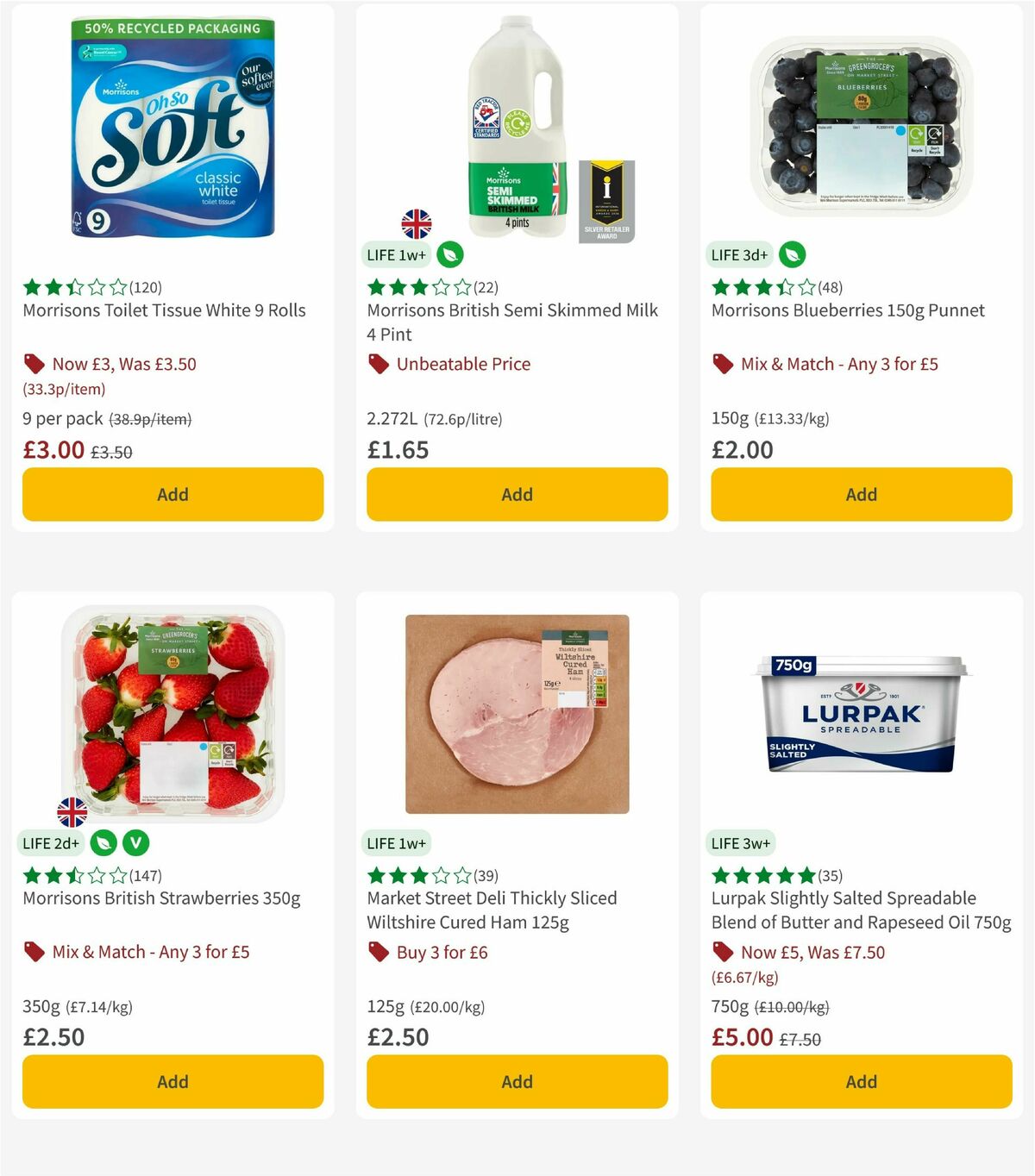 Morrisons Offers from 1 September