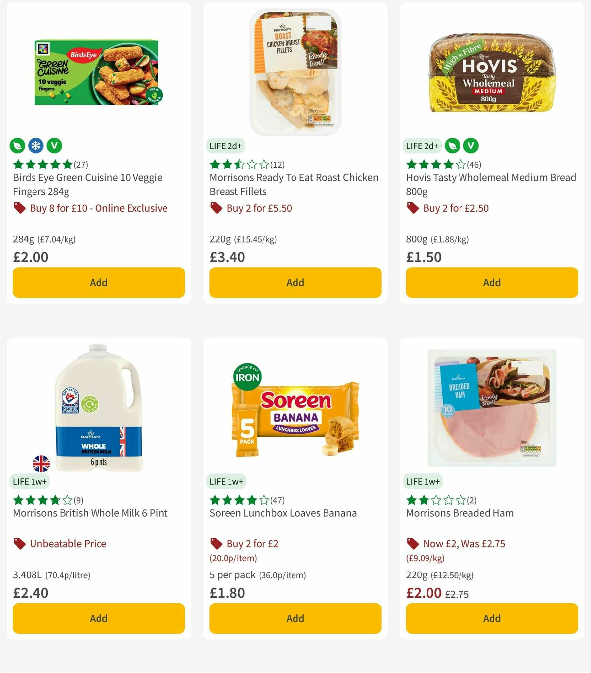 Morrisons Offers from 1 September