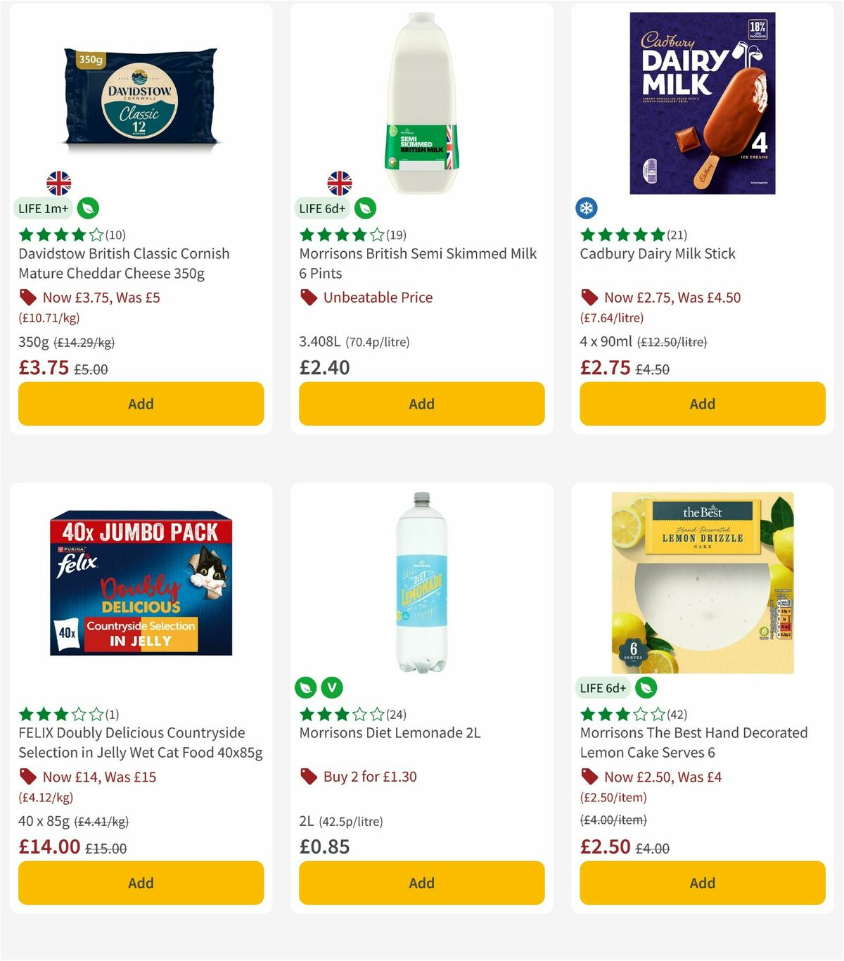 Morrisons Offers from 1 September