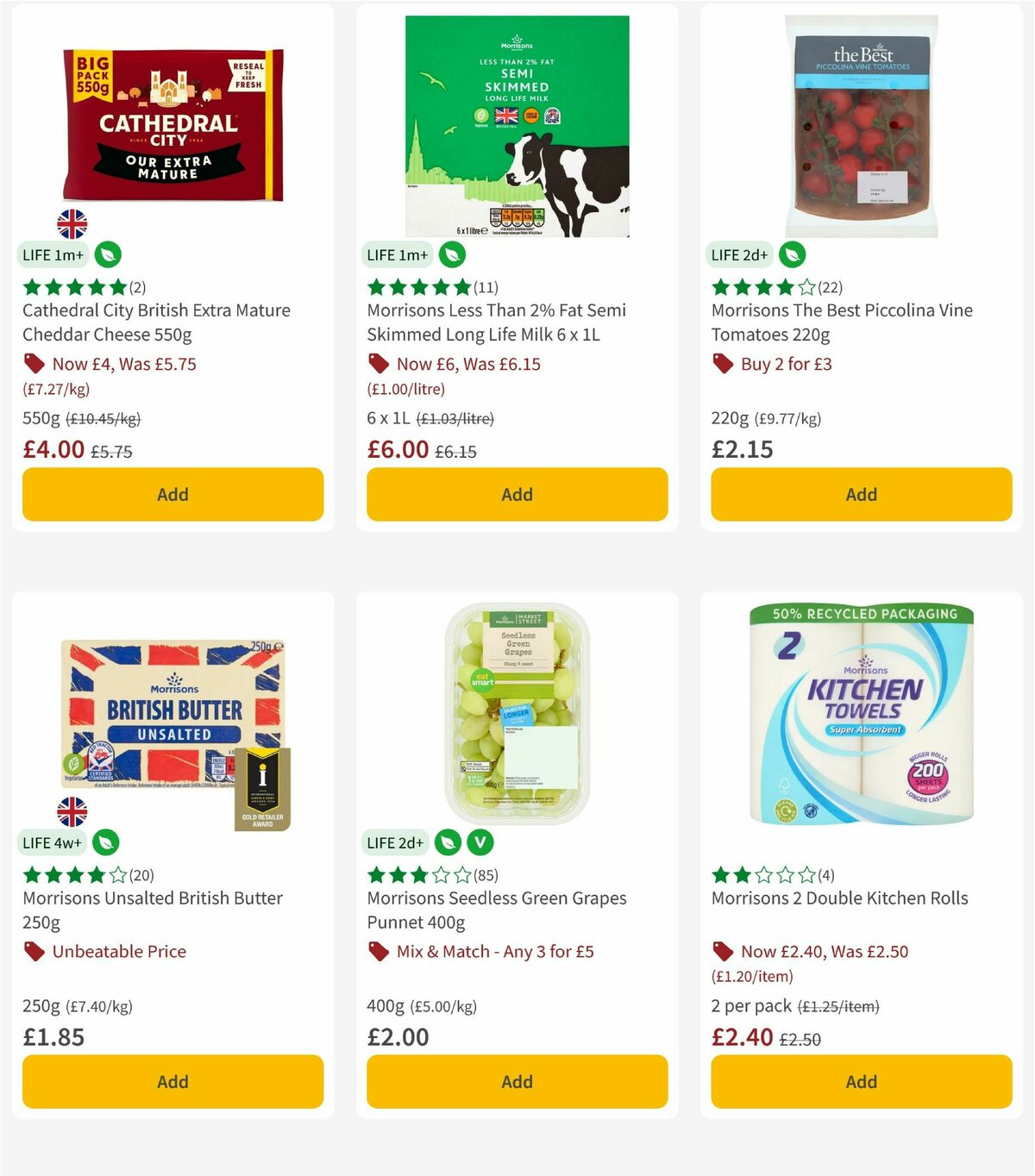 Morrisons Offers from 1 September