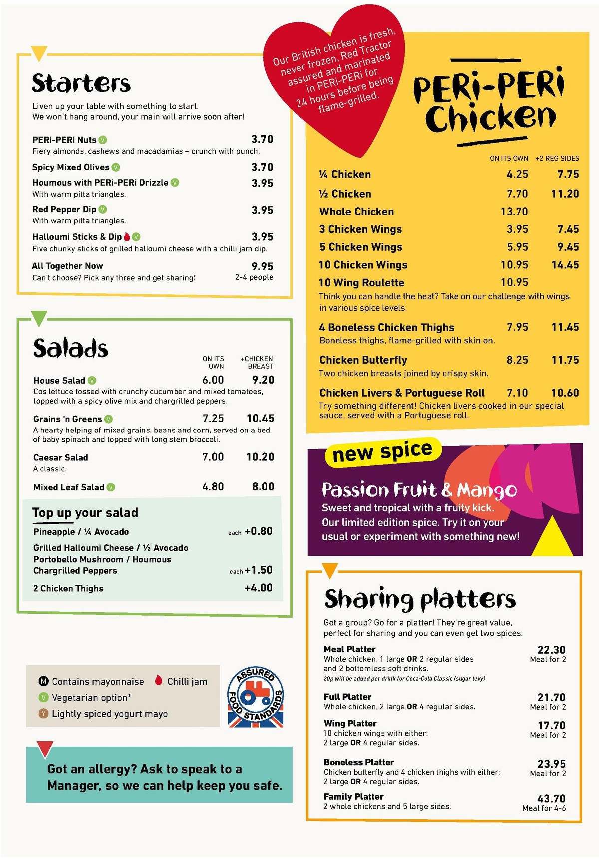 Nando's Offers from 1 January