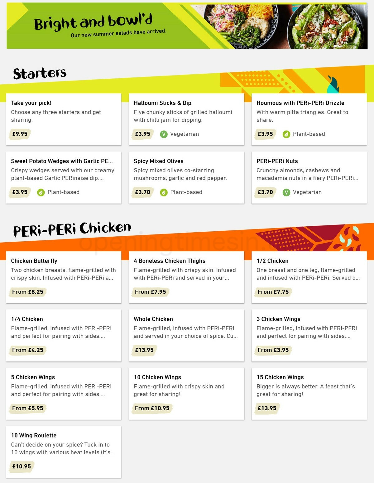 Nando's Offers from 25 May