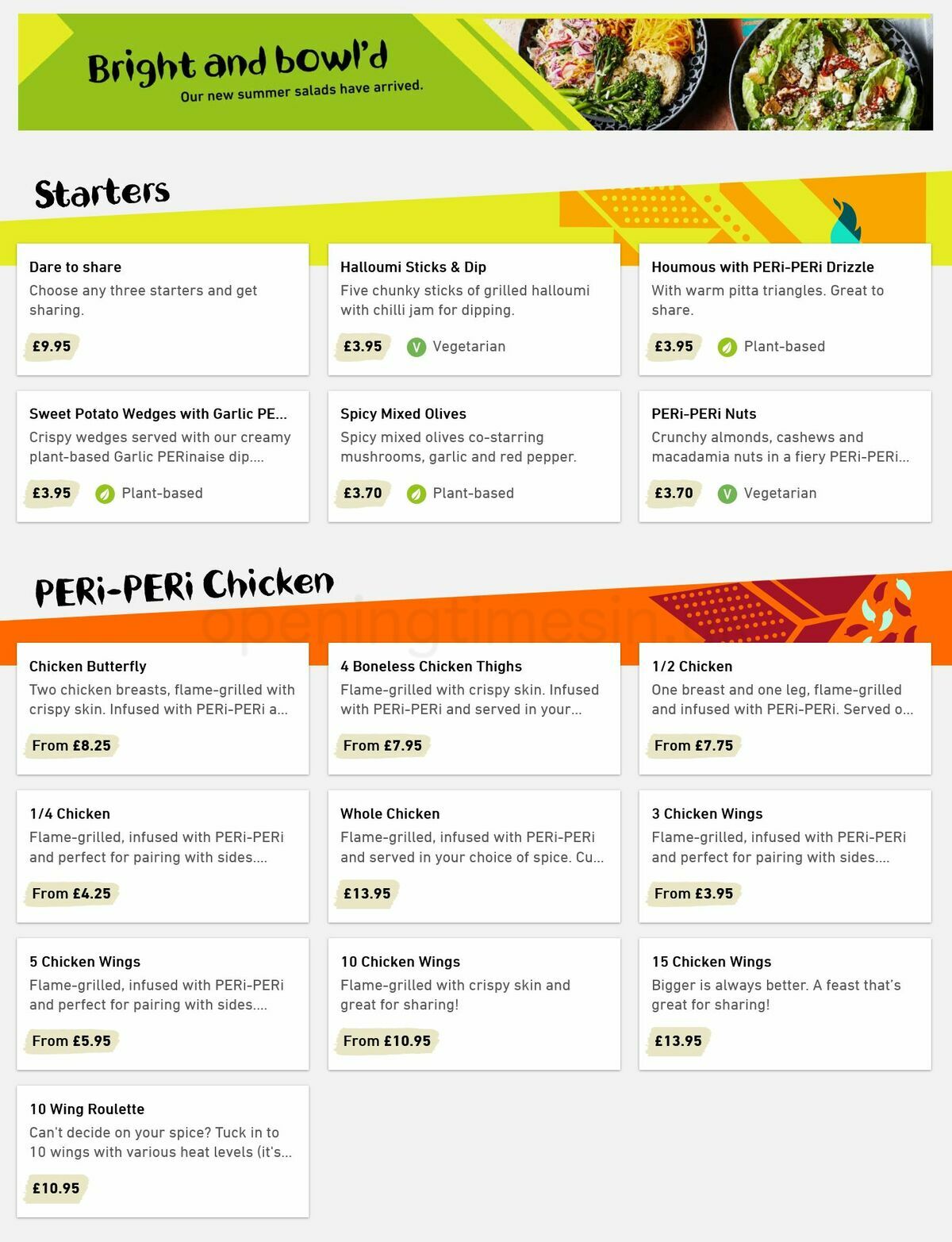 Nando's Offers from 1 August