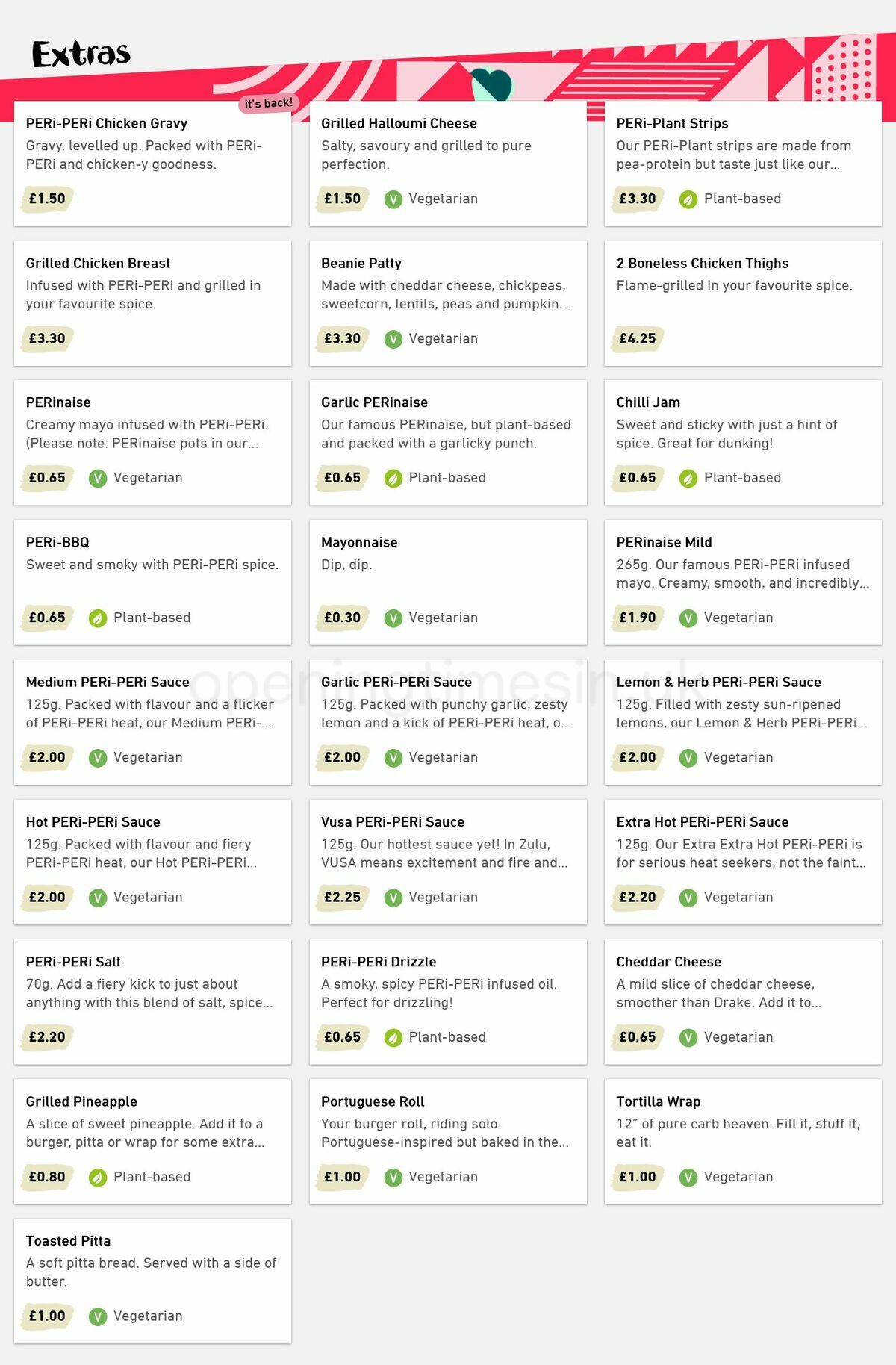 Nando's Offers from 16 January