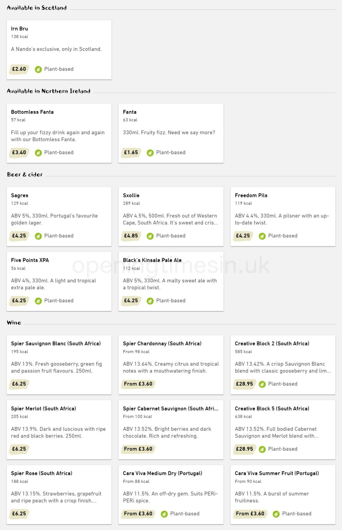 Nando's Offers from 13 January