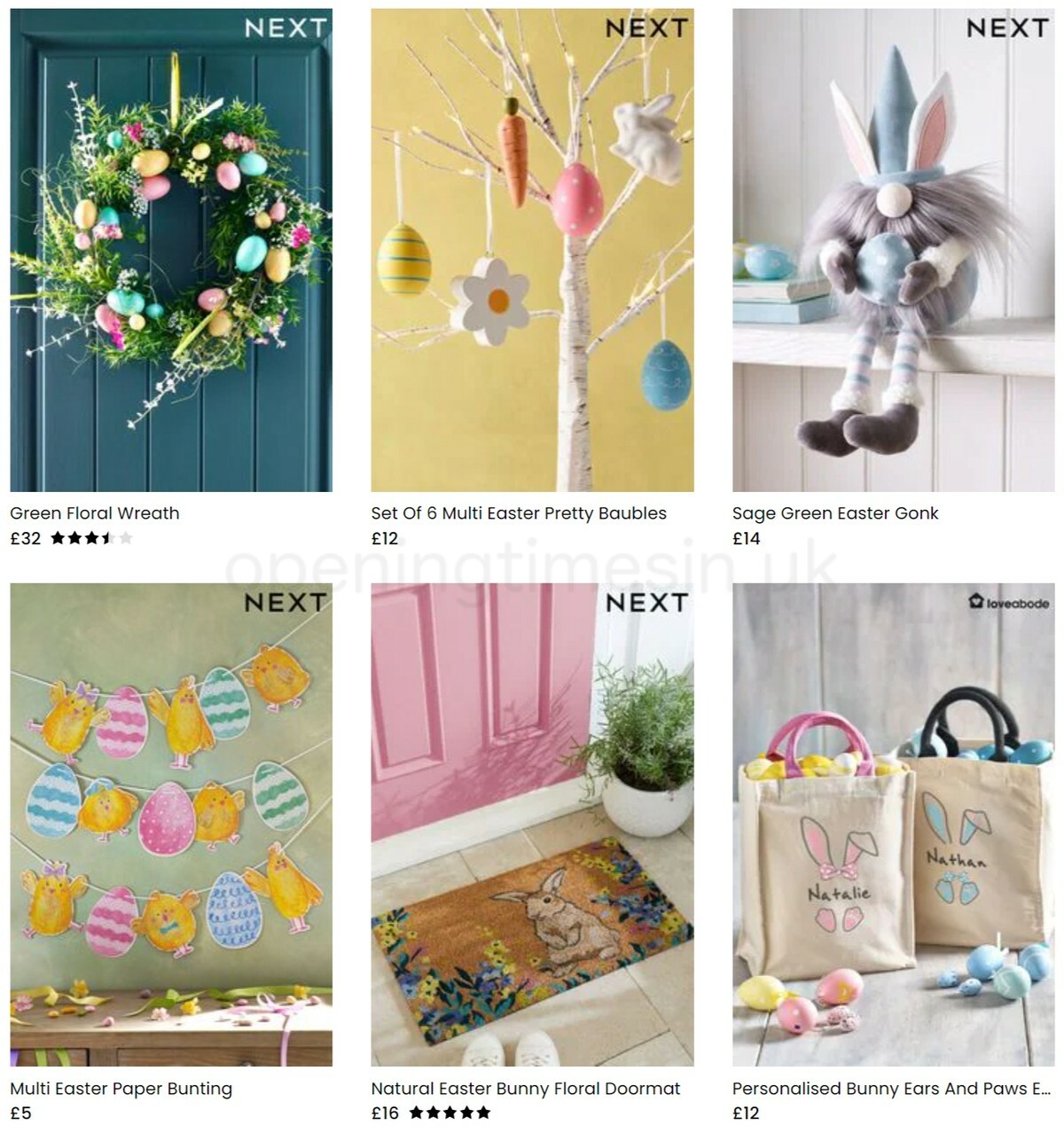 Next Easter Offers from 15 March