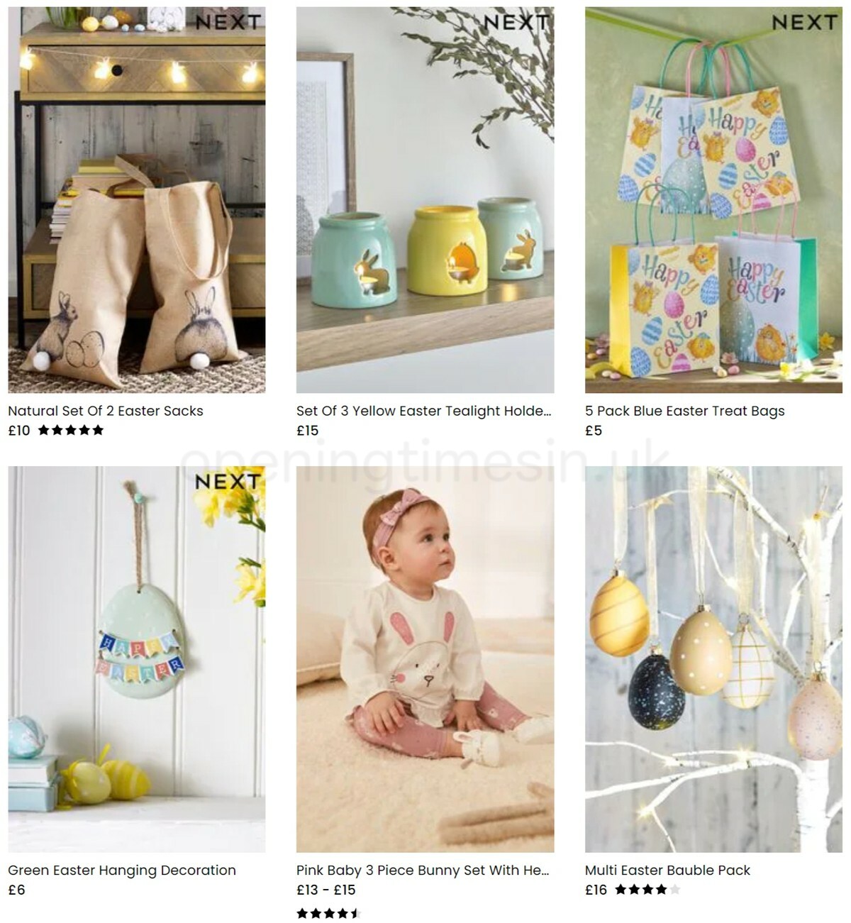 Next Easter Offers from 15 March
