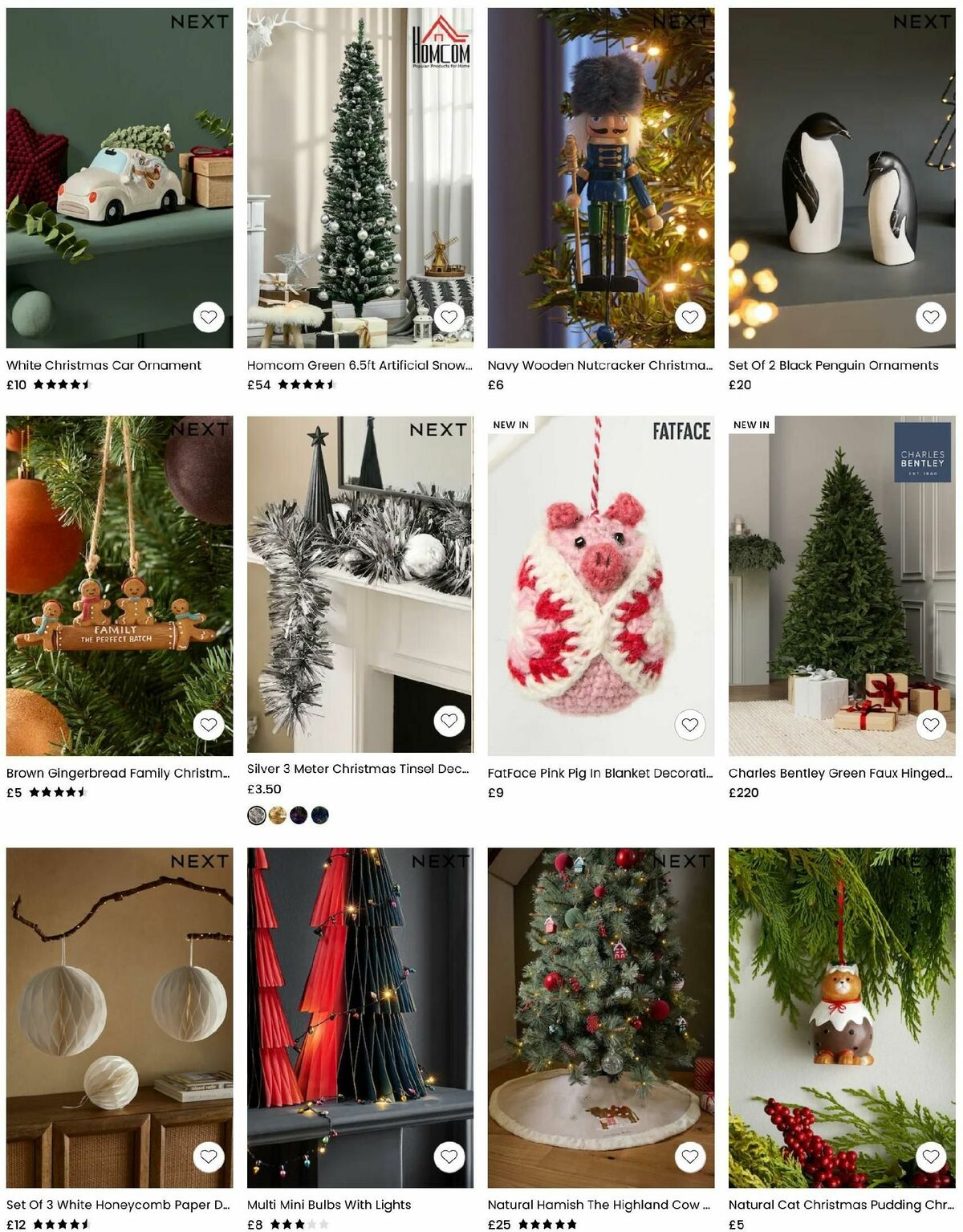 Next Christmas Decorations Offers from 22 November
