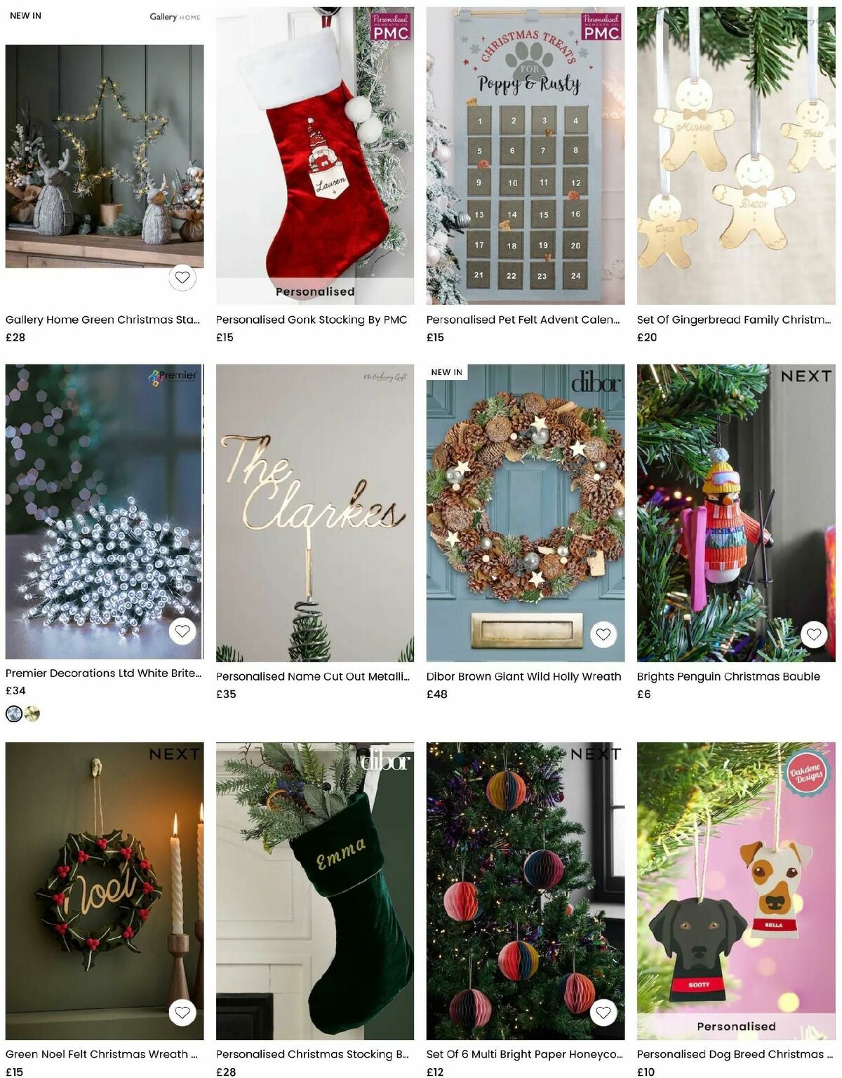 Next Christmas Decorations Offers from 22 November