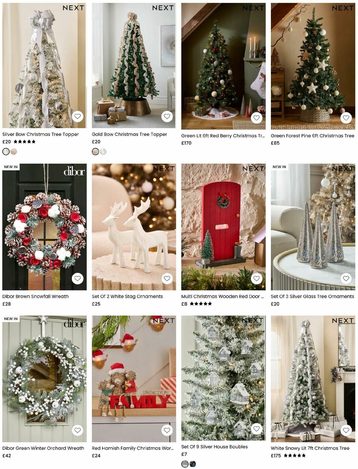 Next Christmas Decorations Offers from 22 November