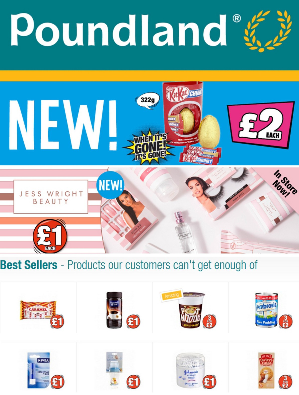 Poundland Offers from 23 April