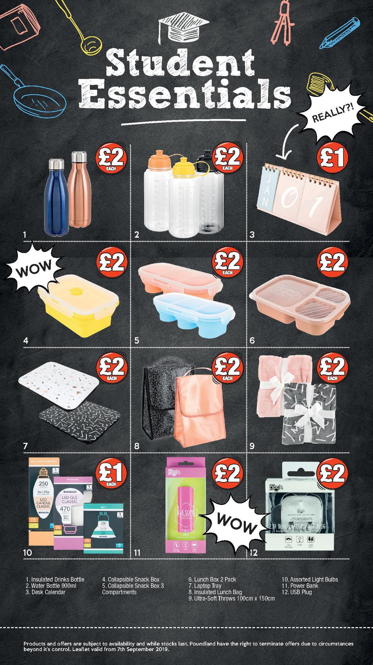 Poundland Offers from 7 September