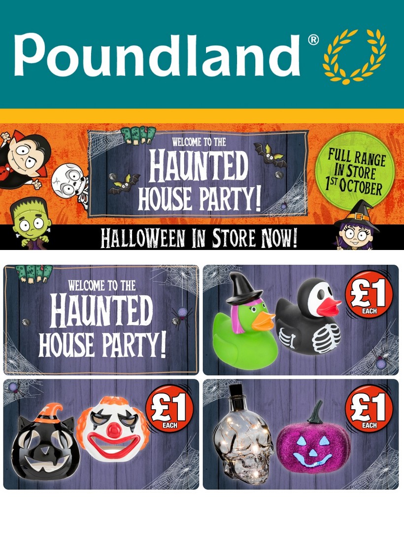 Poundland Halloween Offers from 30 September