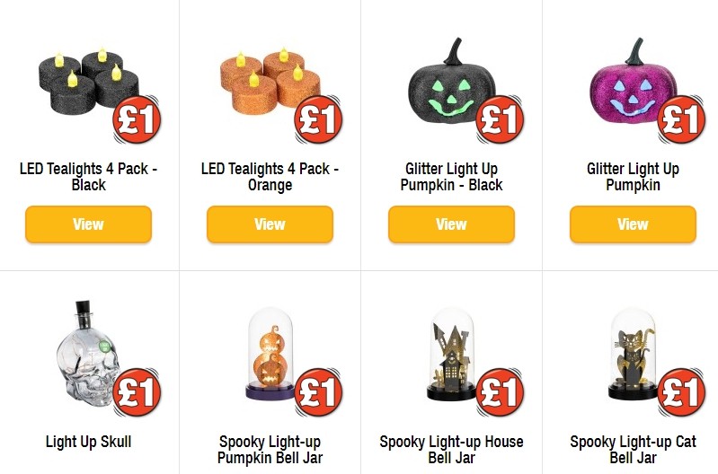 Poundland Halloween Offers from 30 September