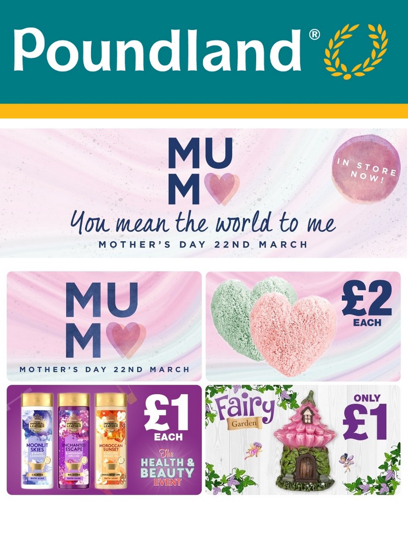 Poundland Offers from 3 March