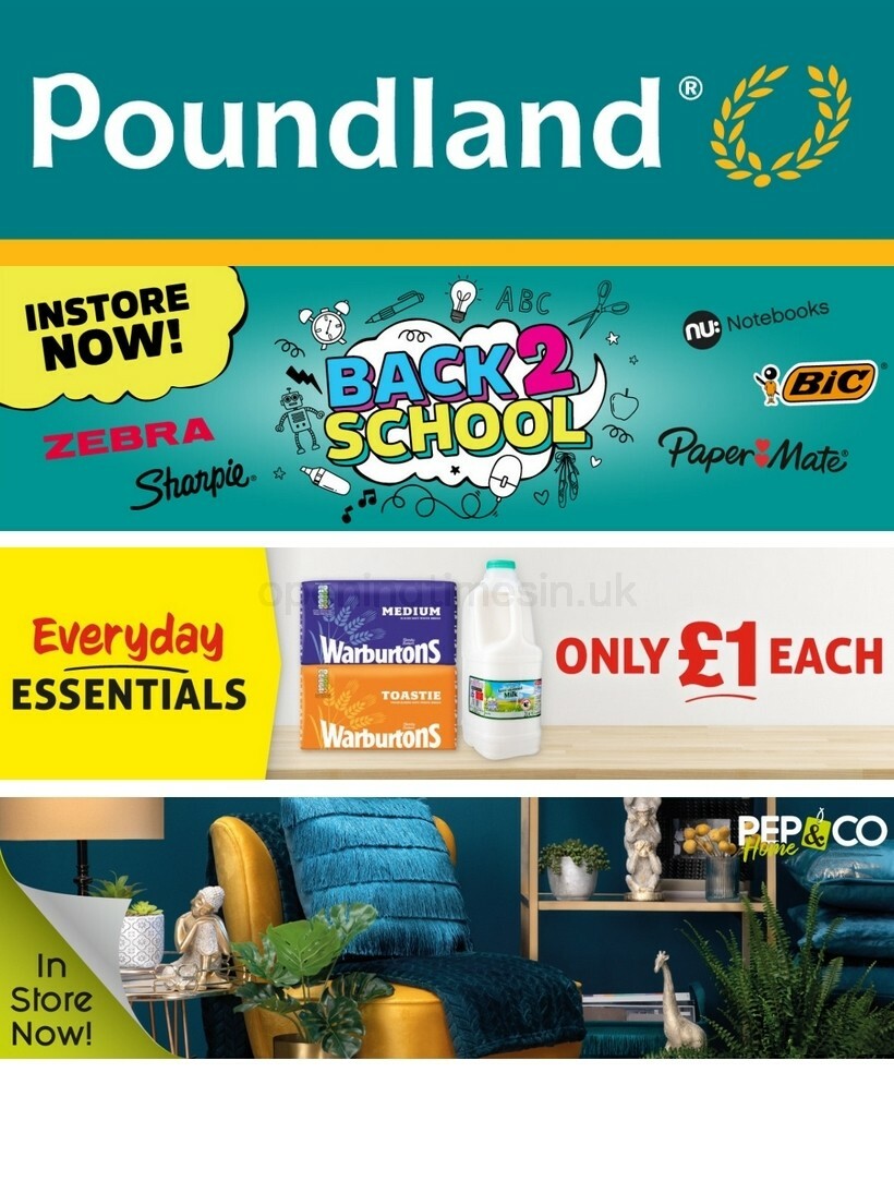 Poundland Offers from 25 August