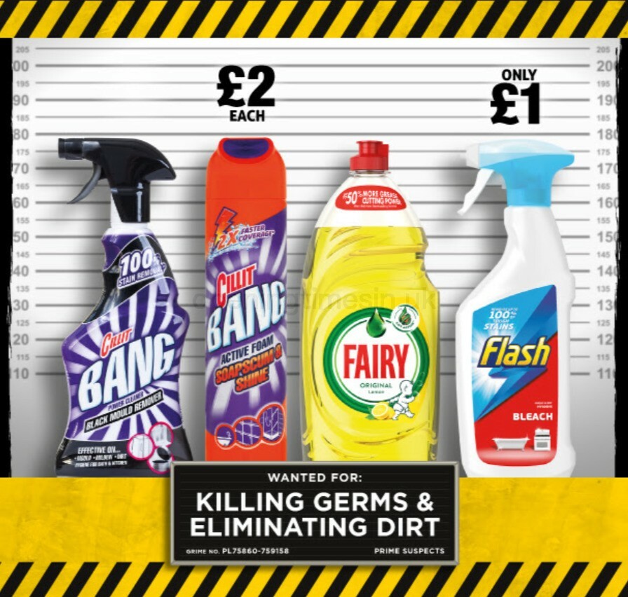 Poundland Clean Up. Stop Grime! Offers from 1 October