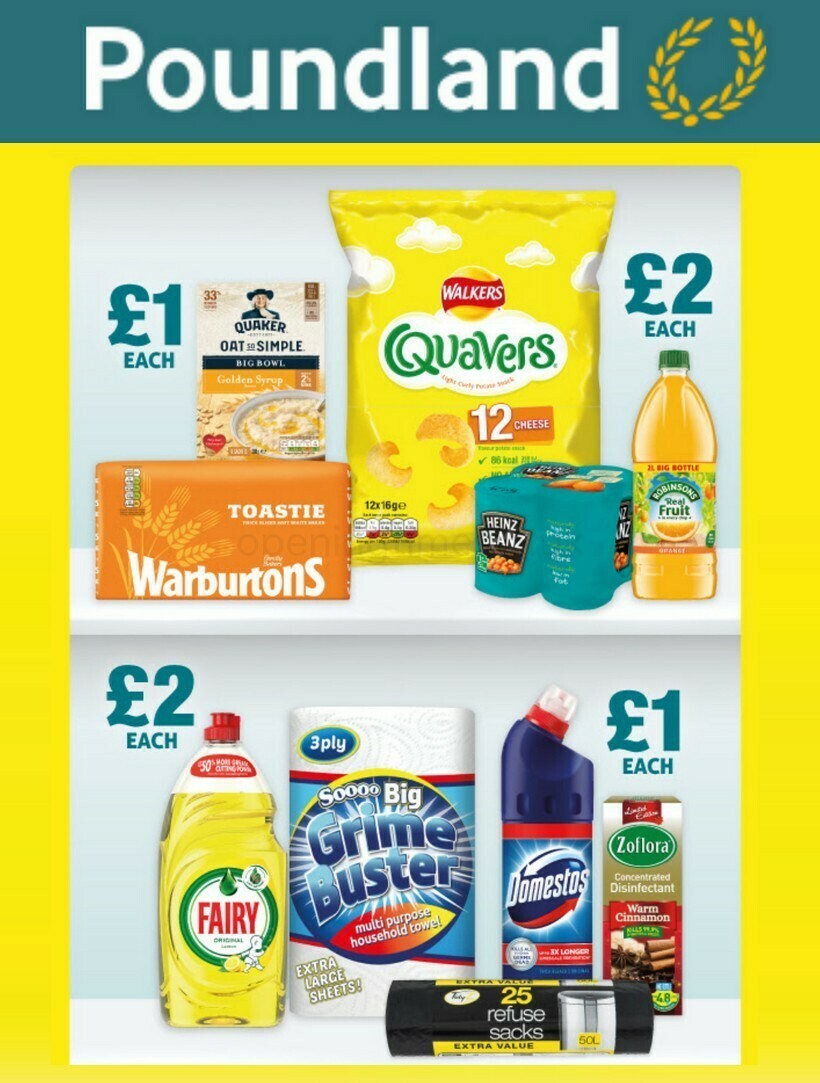 Poundland Offers from 1 January