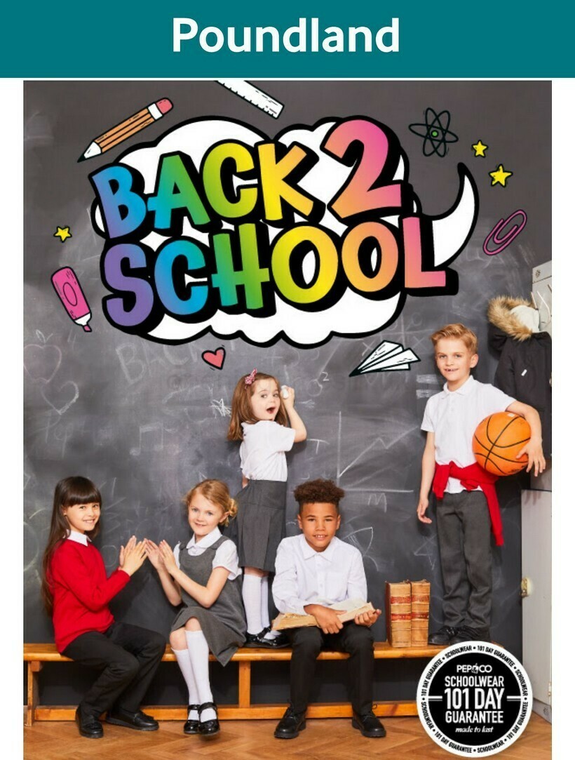 Poundland Back to School Offers from 30 August