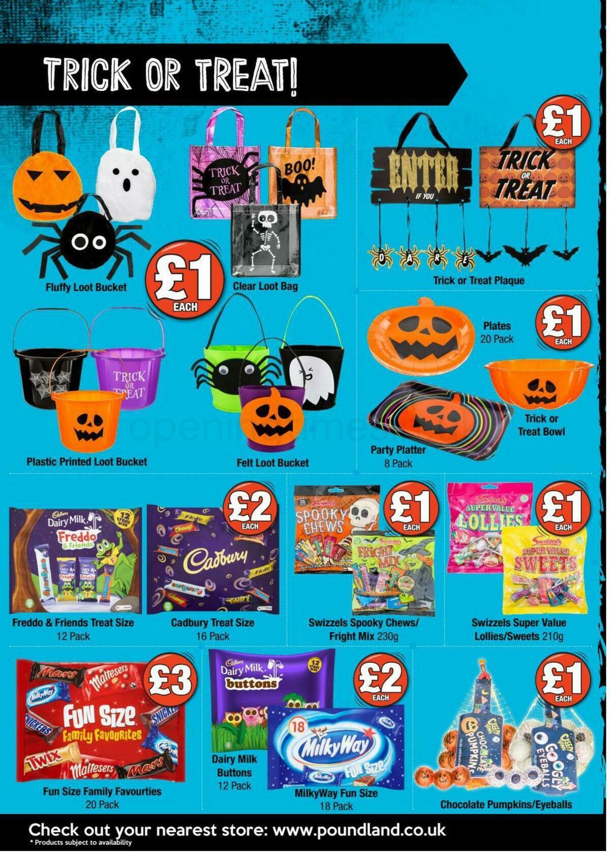 Poundland Offers from 5 October