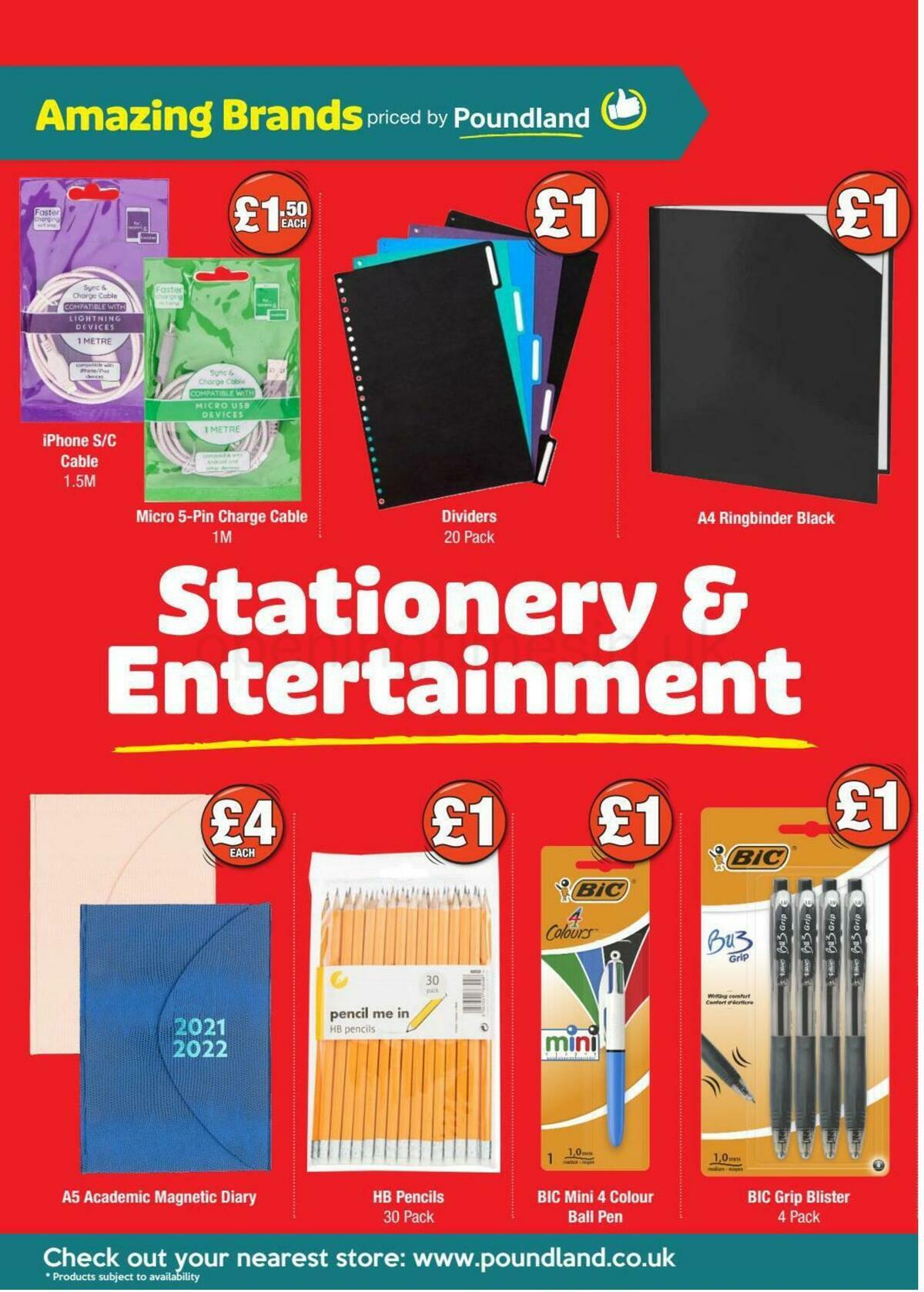 Poundland Offers from 5 October