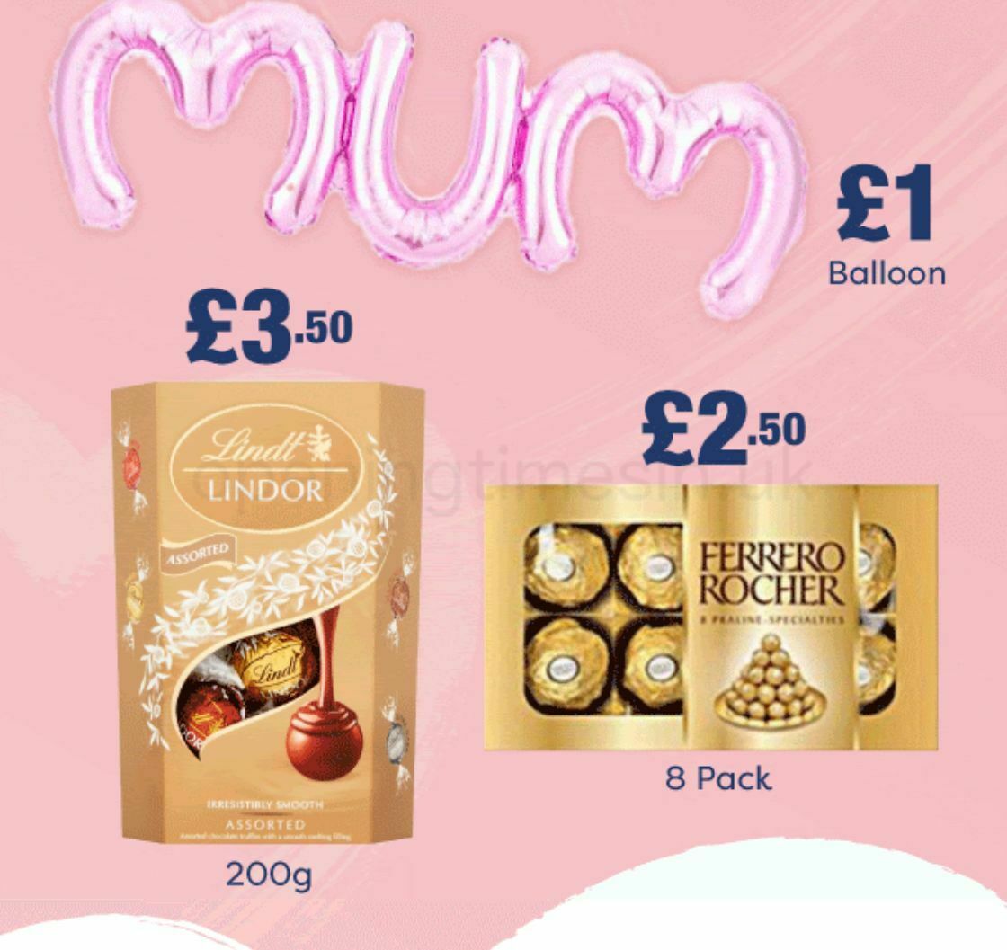 Poundland Mother's Day Offers from 20 March