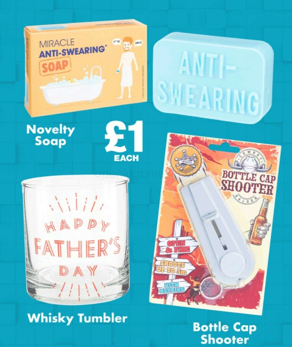 Poundland Father's Day Offers from 13 June