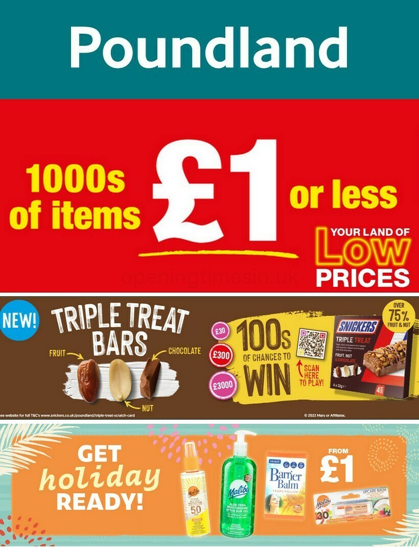 Poundland Offers from 18 July