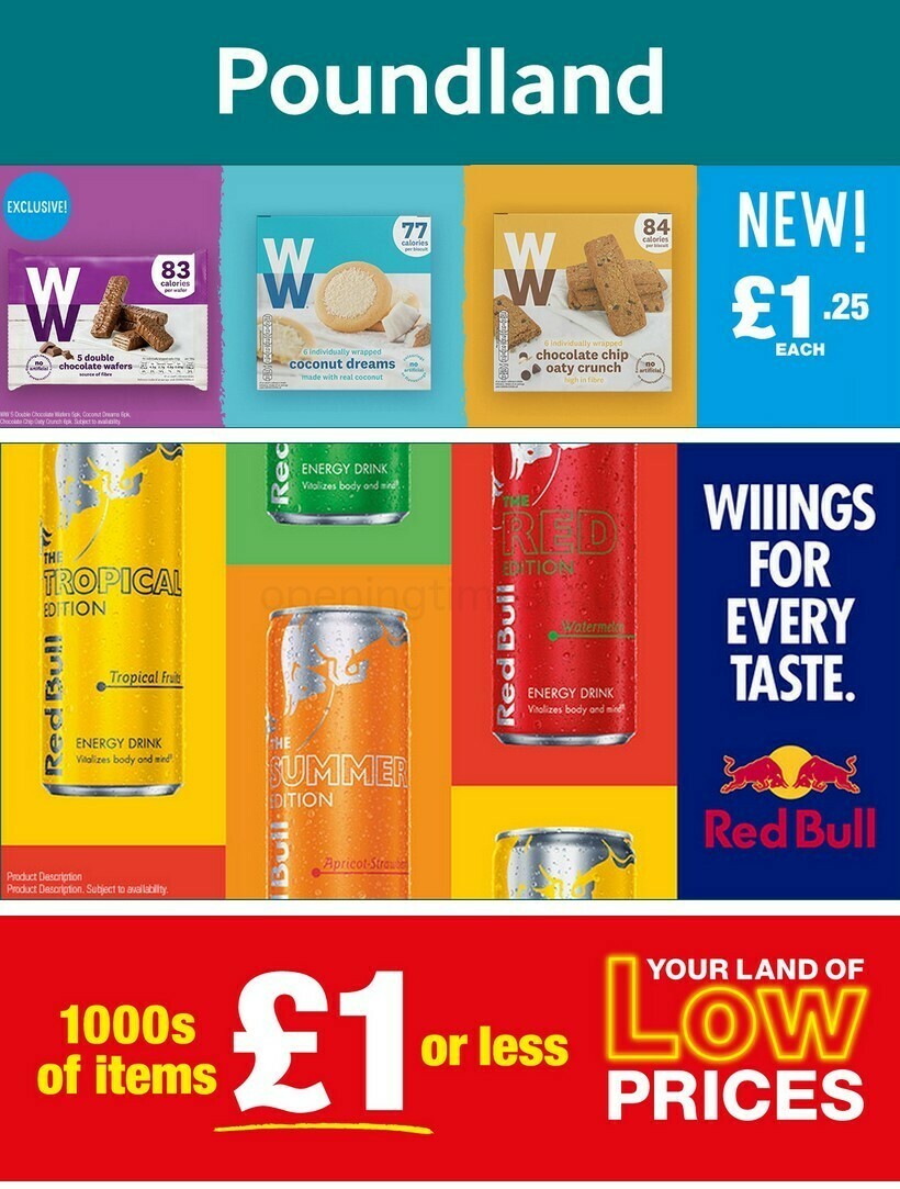 Poundland Offers from 20 August