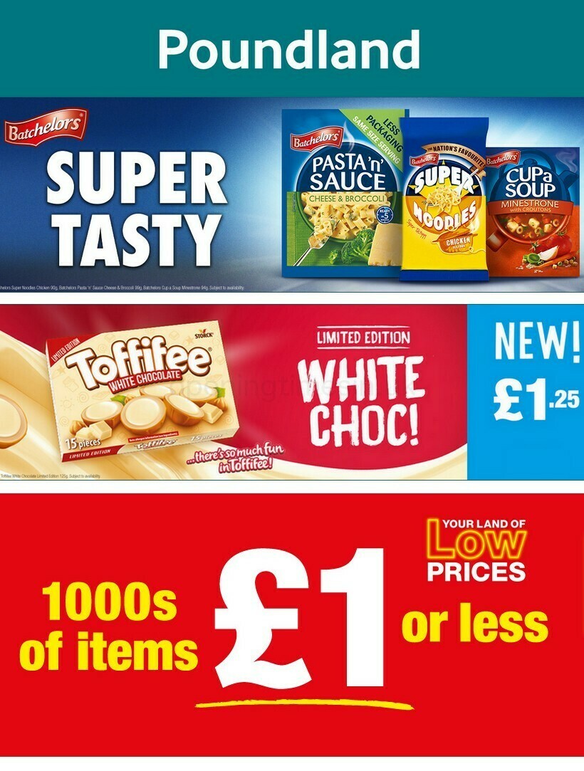 Poundland Offers from 27 September