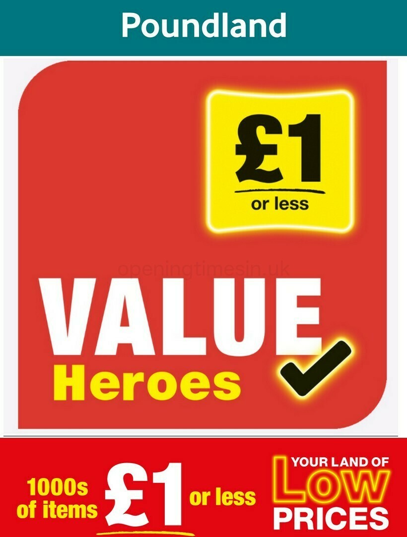 Poundland Offers from 9 January