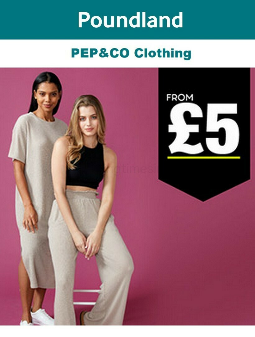 Poundland PEP&CO Offers from 10 January