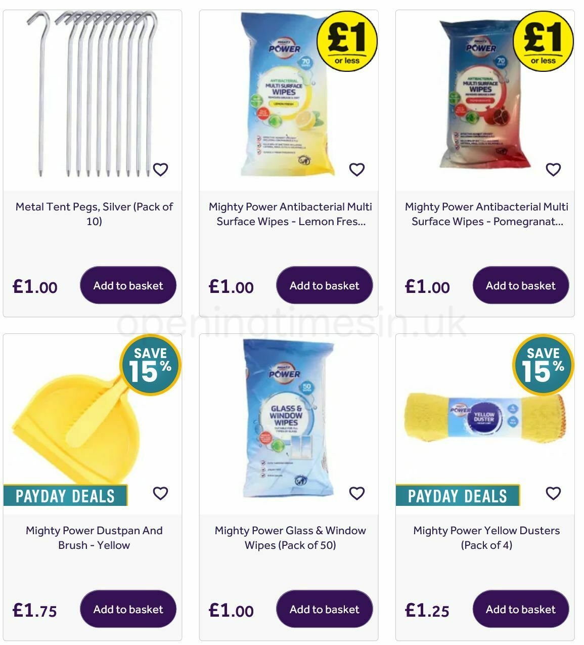 Poundland Offers from 3 April