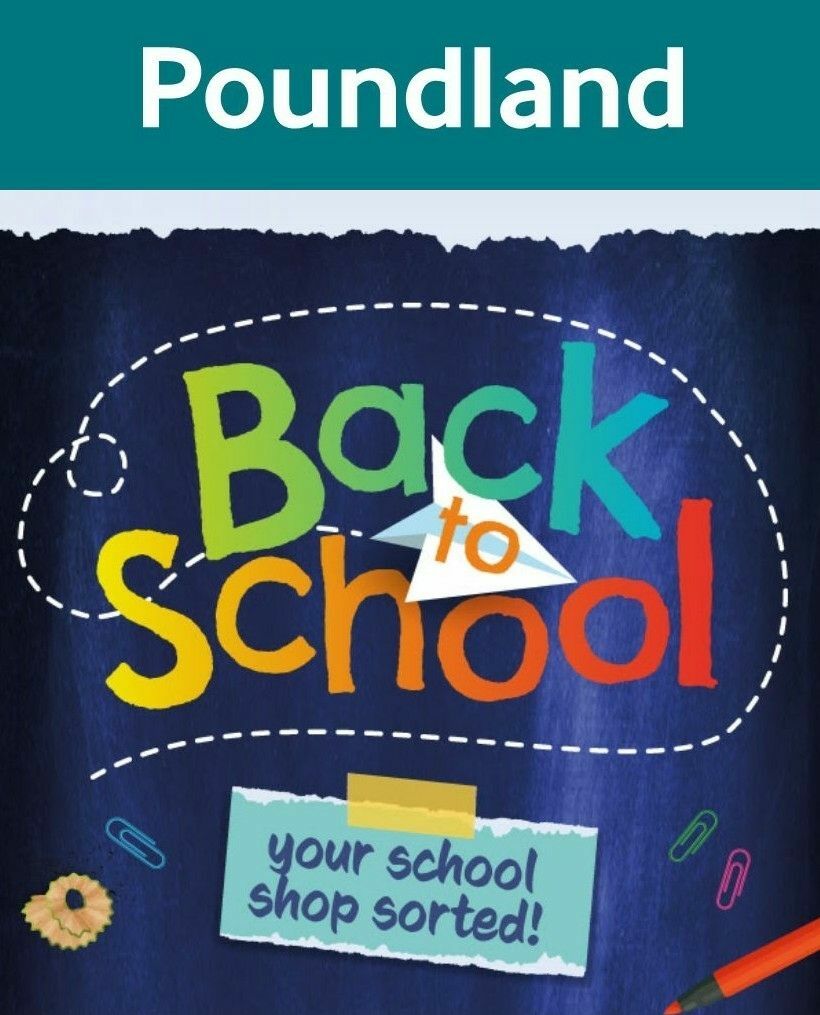 Poundland Back to School Offers from 28 August