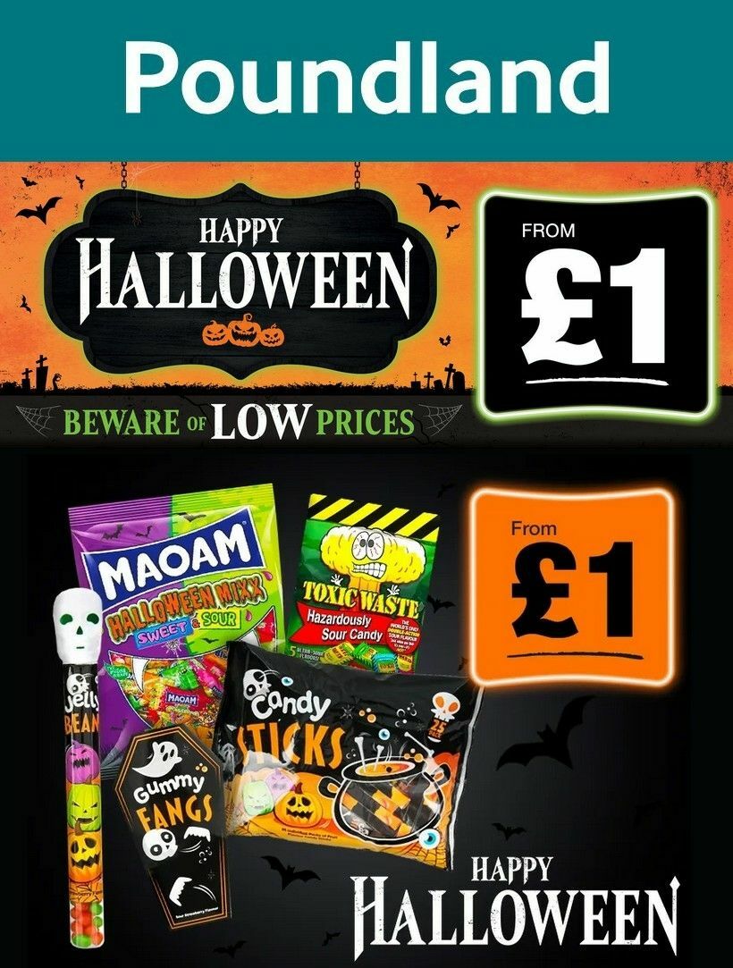Poundland Happy Halloween Offers from 8 October