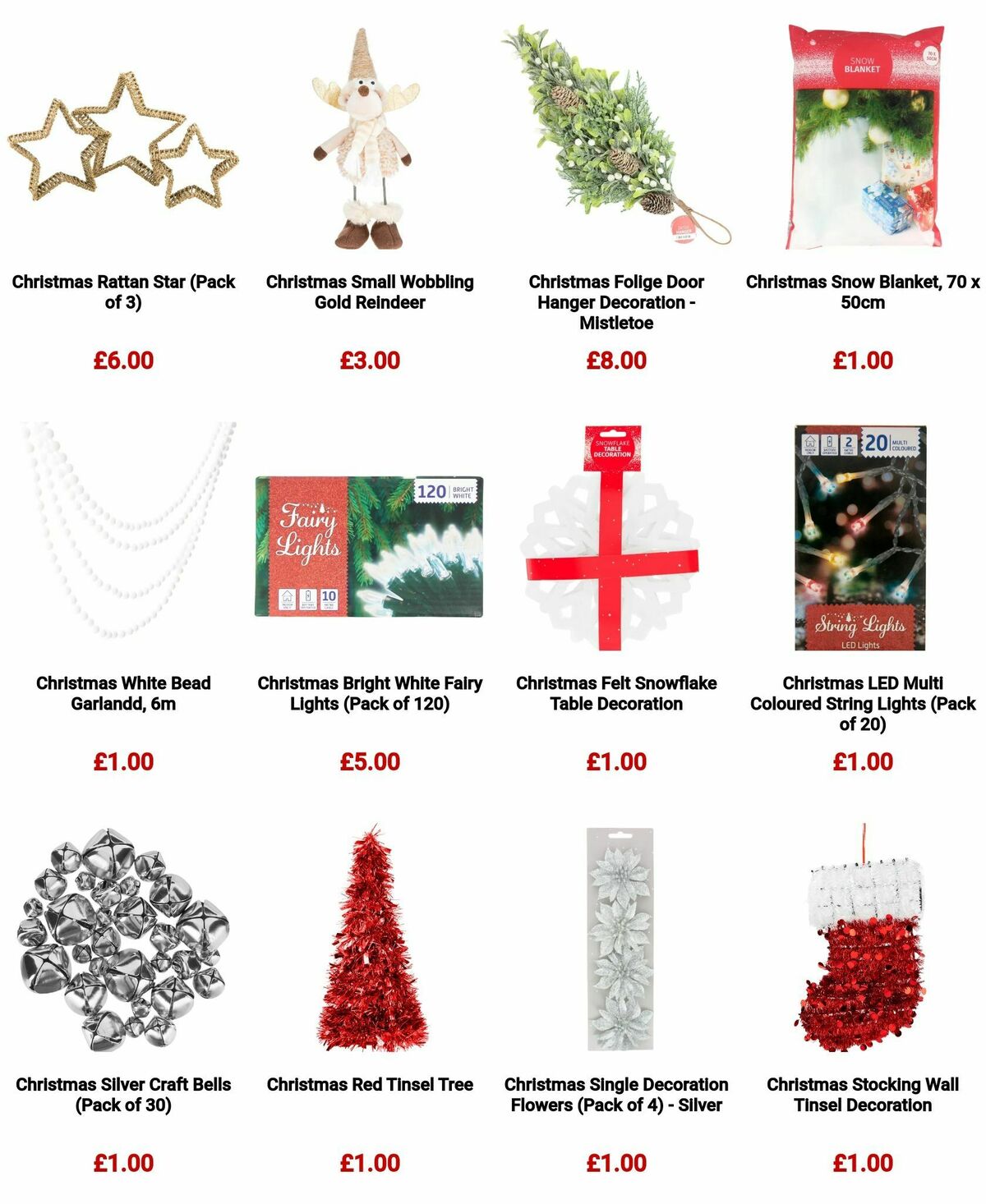 Poundland Christmas Decorations Offers from 26 November