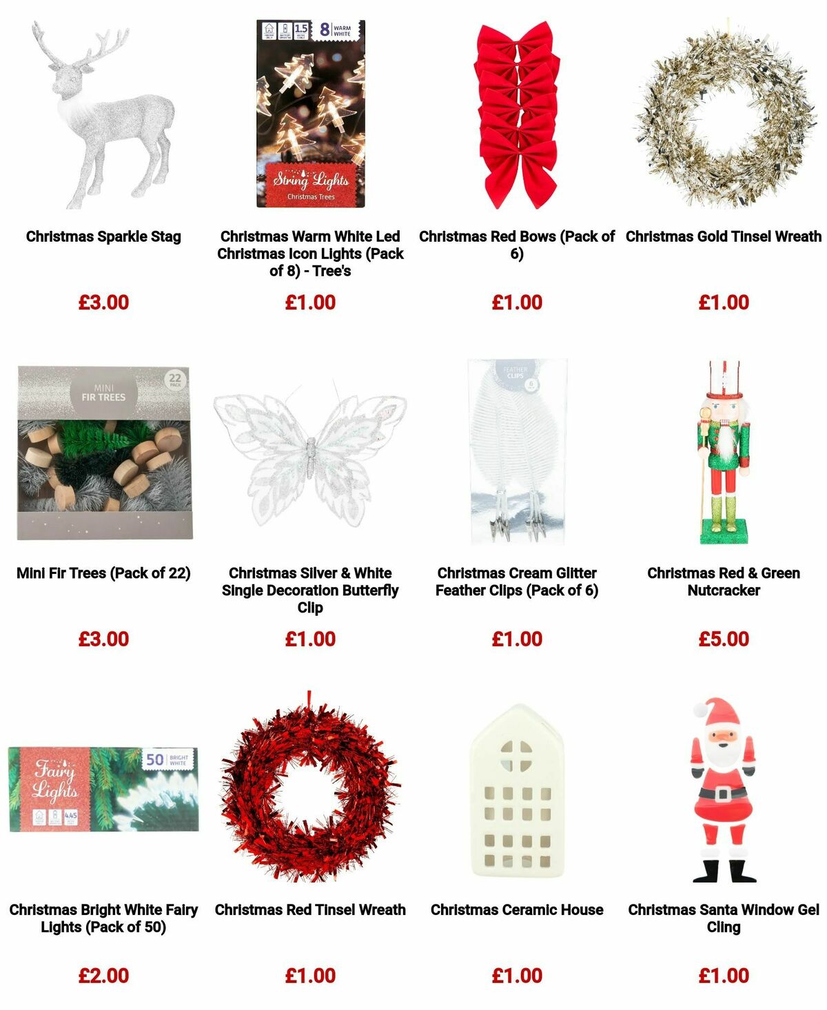 Poundland Christmas Decorations Offers from 26 November