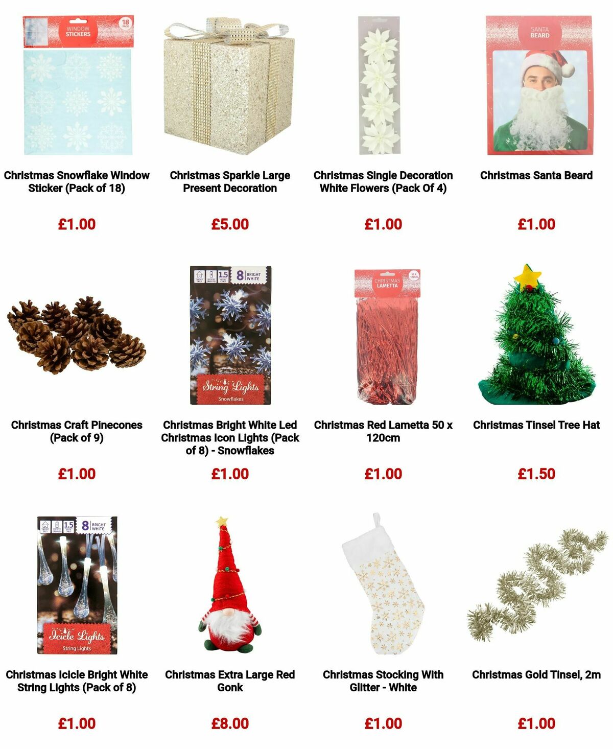 Poundland Christmas Decorations Offers from 26 November