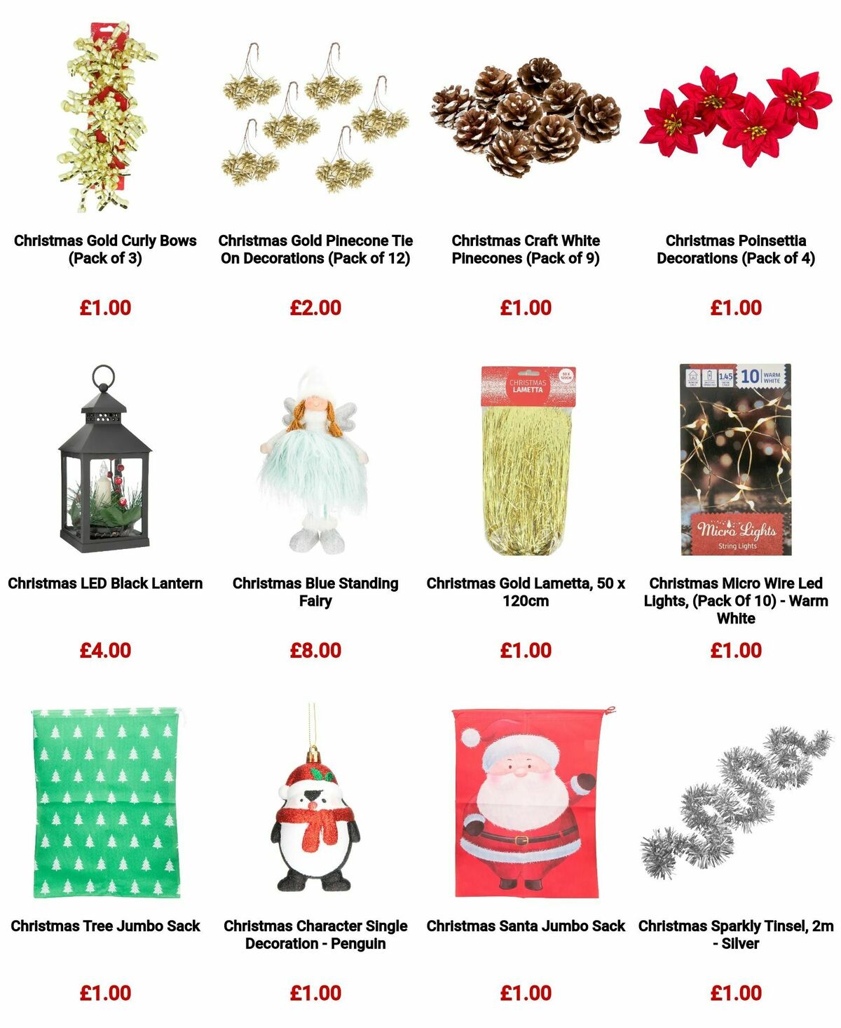 Poundland Christmas Decorations Offers from 26 November