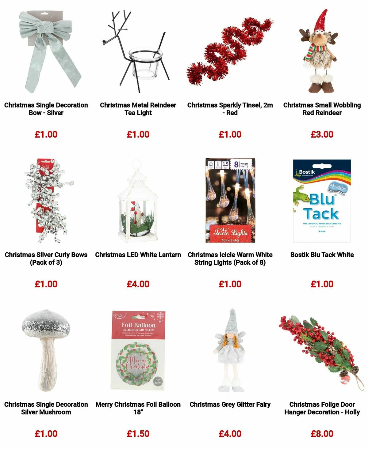 Poundland Christmas Decorations Offers from 26 November