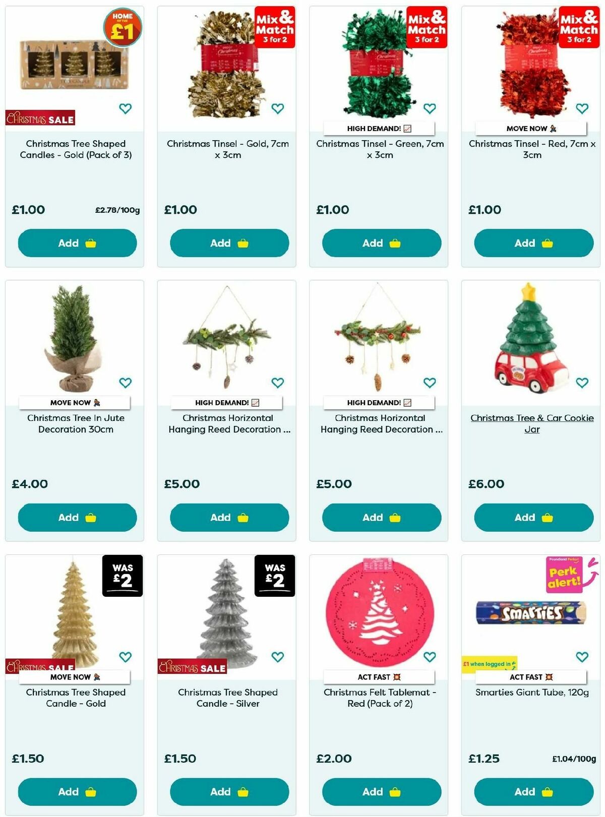 Poundland Offers from 9 December