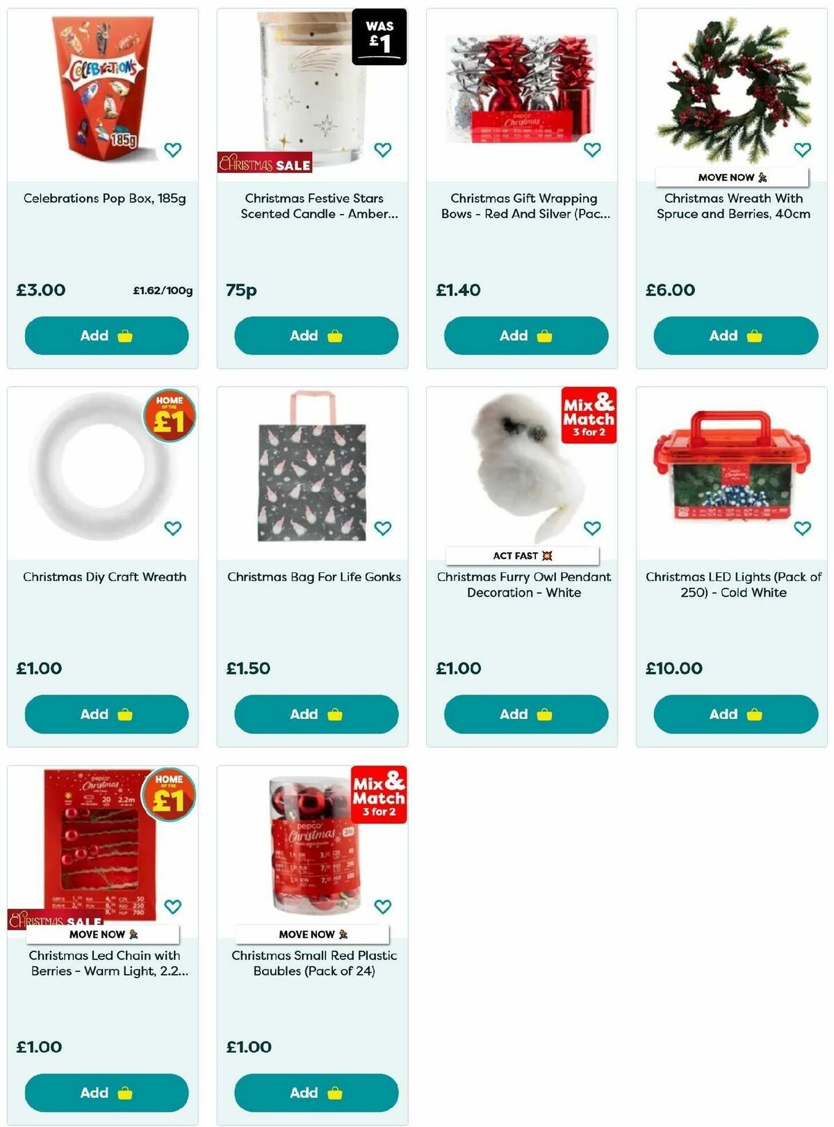 Poundland Offers from 9 December
