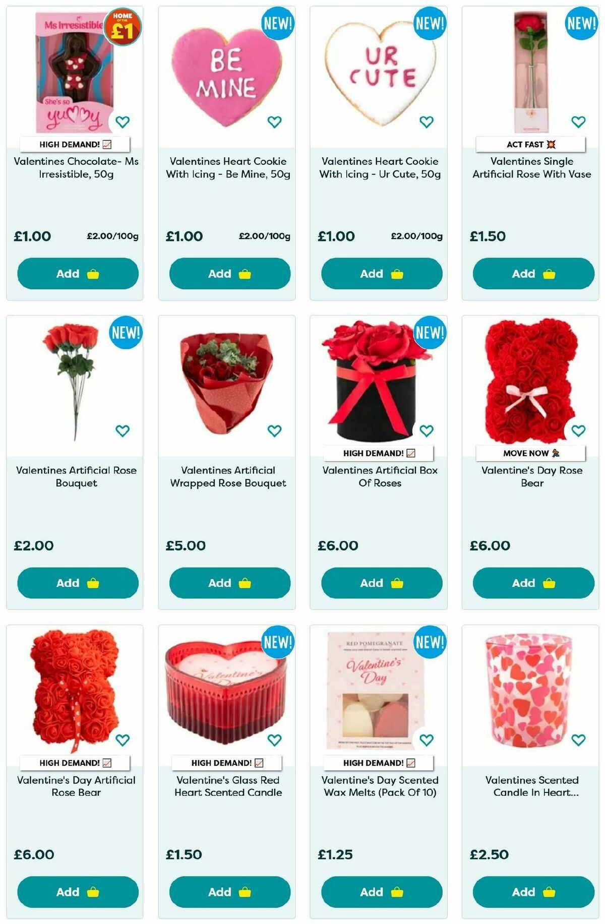 Poundland Valentine's Day Offers from 27 January