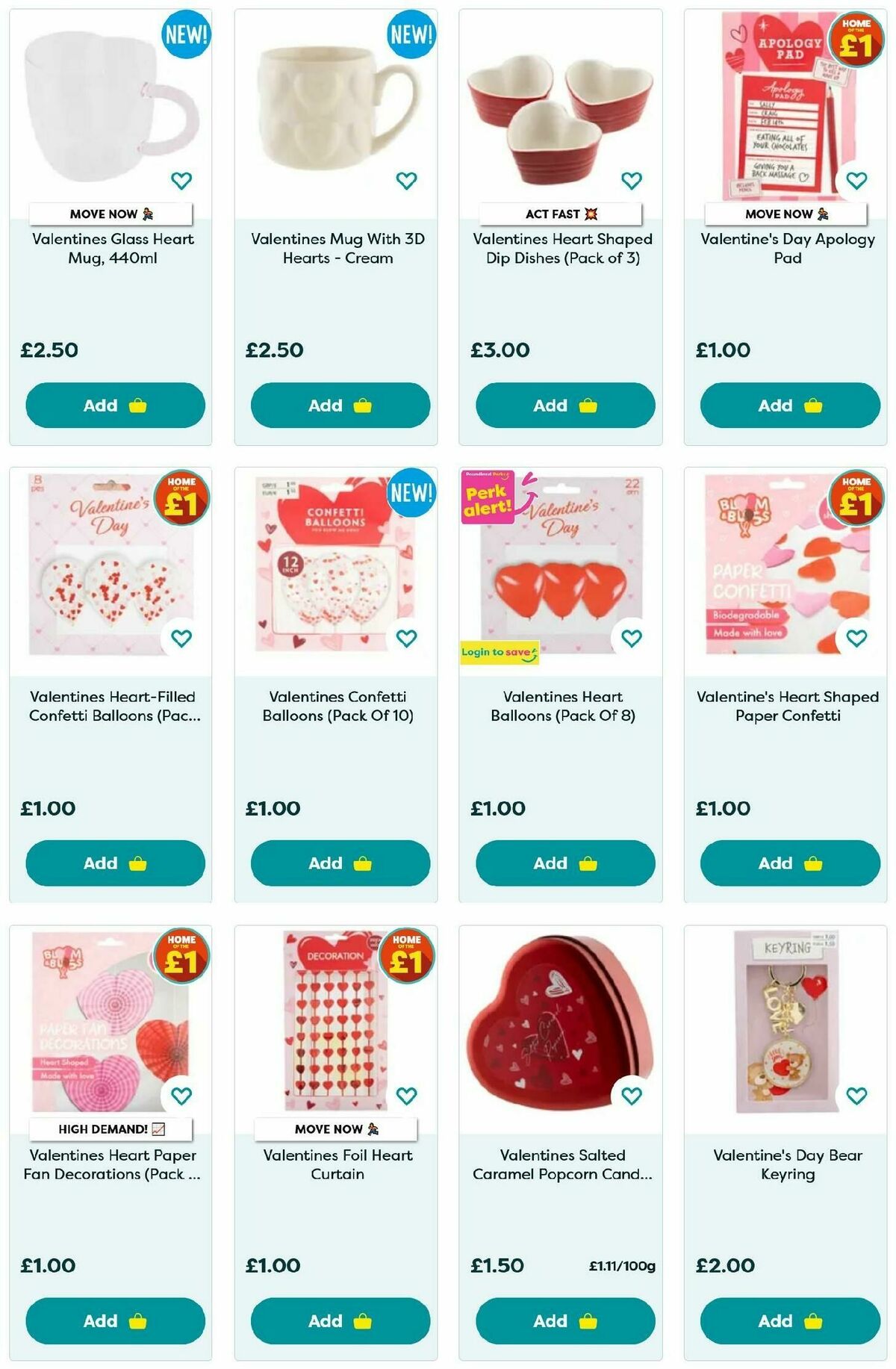 Poundland Valentine's Day Offers from 27 January