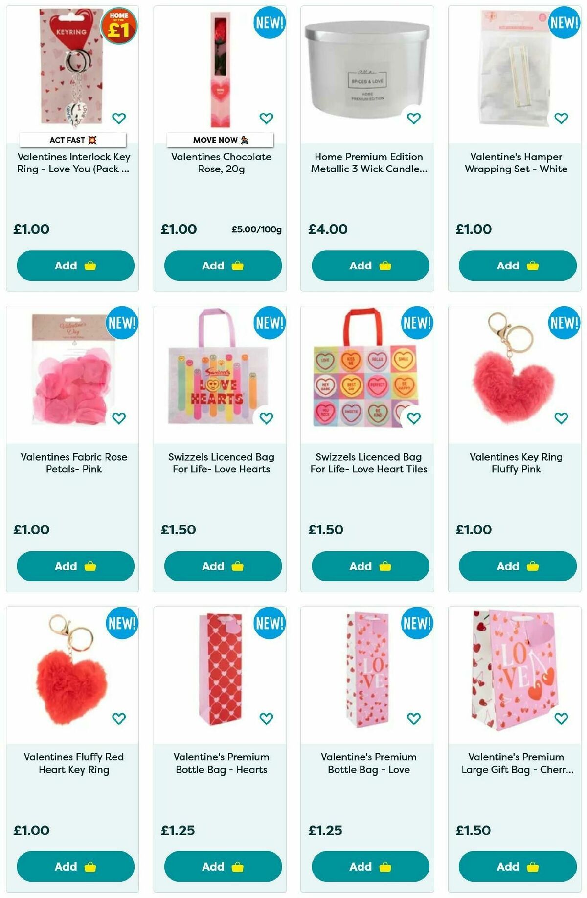 Poundland Valentine's Day Offers from 27 January