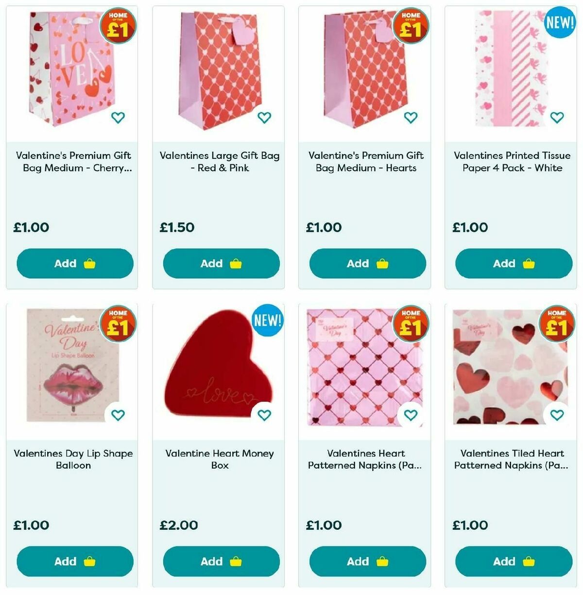 Poundland Valentine's Day Offers from 27 January